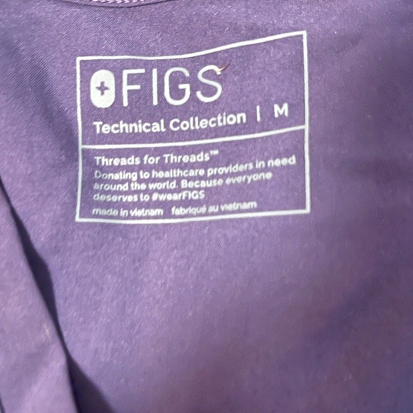 Figs set (both medium) plum colored casma top and yola bottoms. 10/10 condition - Picture 4 of 6